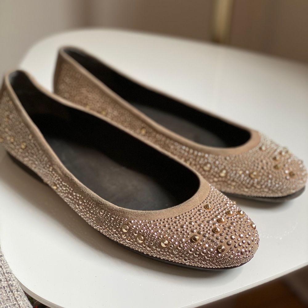 Studded Stuart Weitzman flats